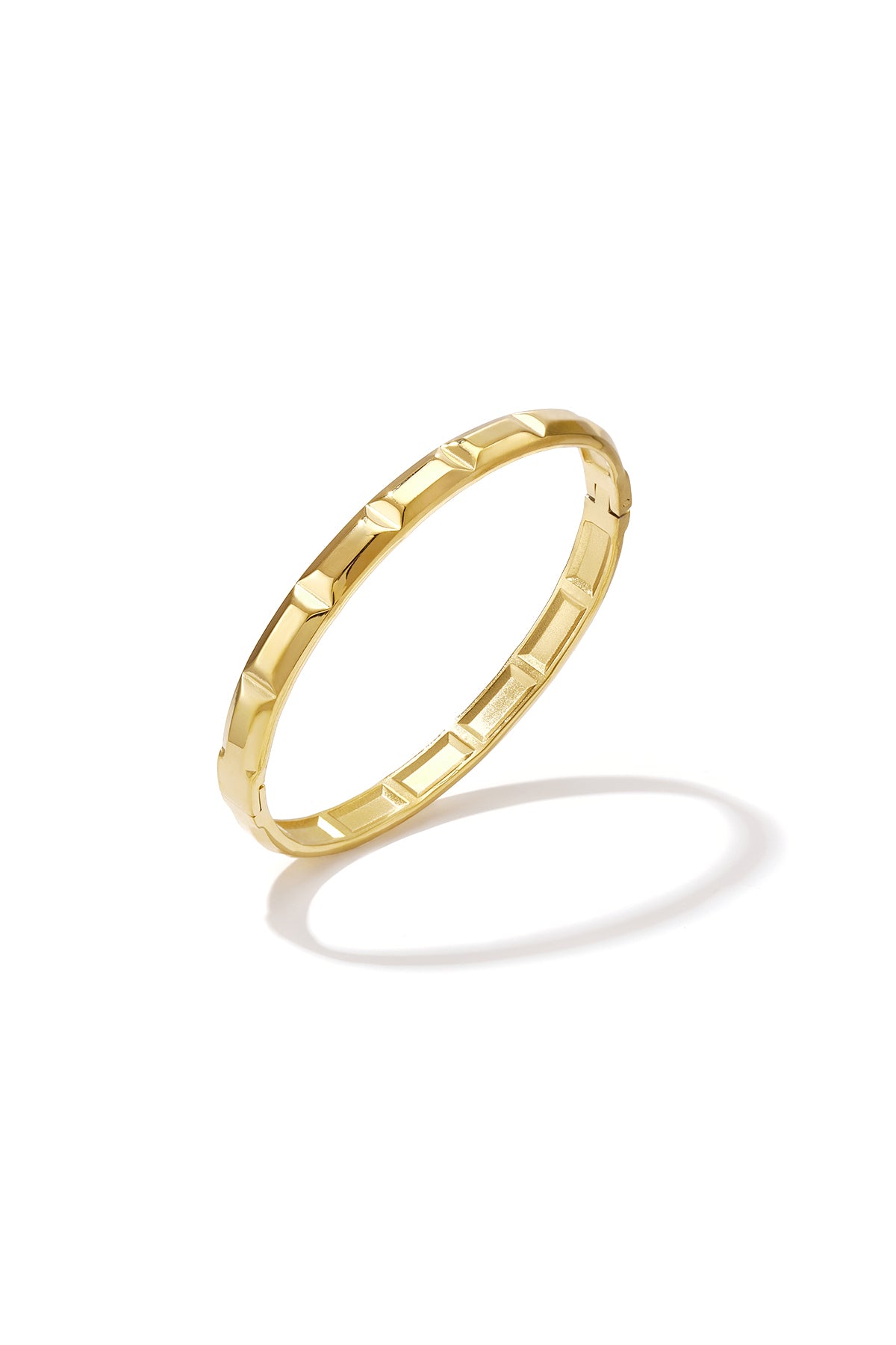 Sensa Grid Stainless Steel Circle Bangle