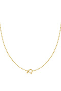 Sensa Grid Gold Geometric Chain Necklace