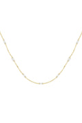 Sensa Moderna Zircon Irregular Link Necklace