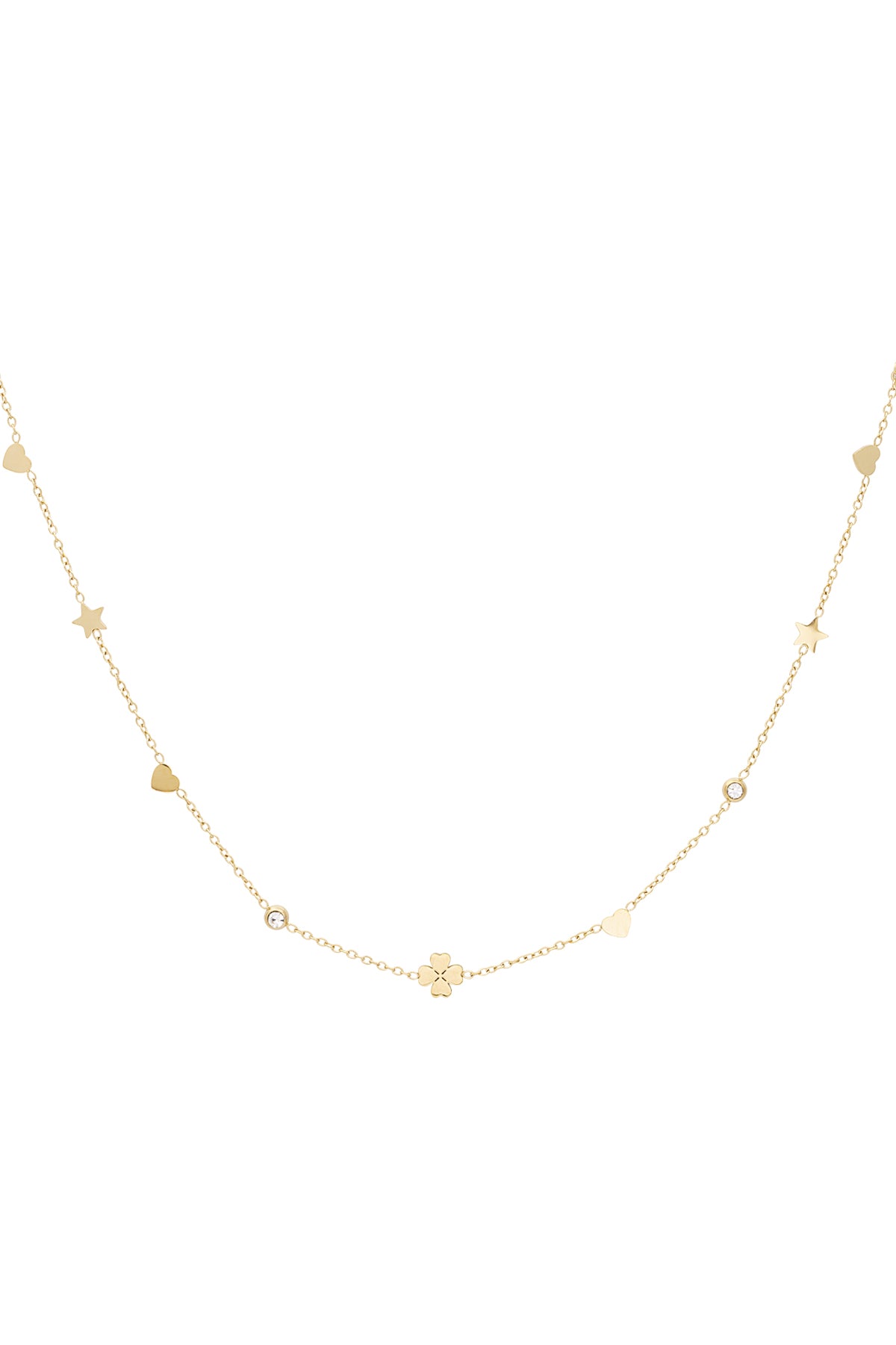 Sensa Moderna Rhinestone Clover Necklace