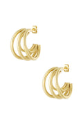 Sensa Moderna Geometric Irregular Hoop Earrings