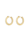Sensa Grid Rhinestone Color Hoop Earrings
