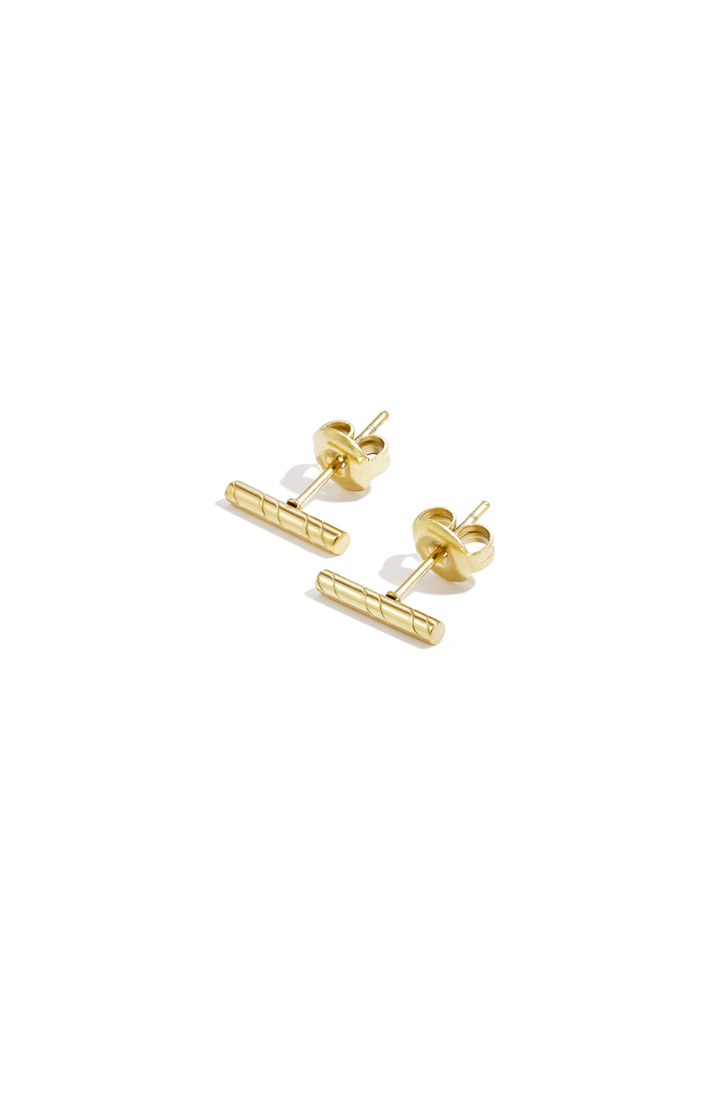 Sensa Grid Striped Bar Stud Earrings