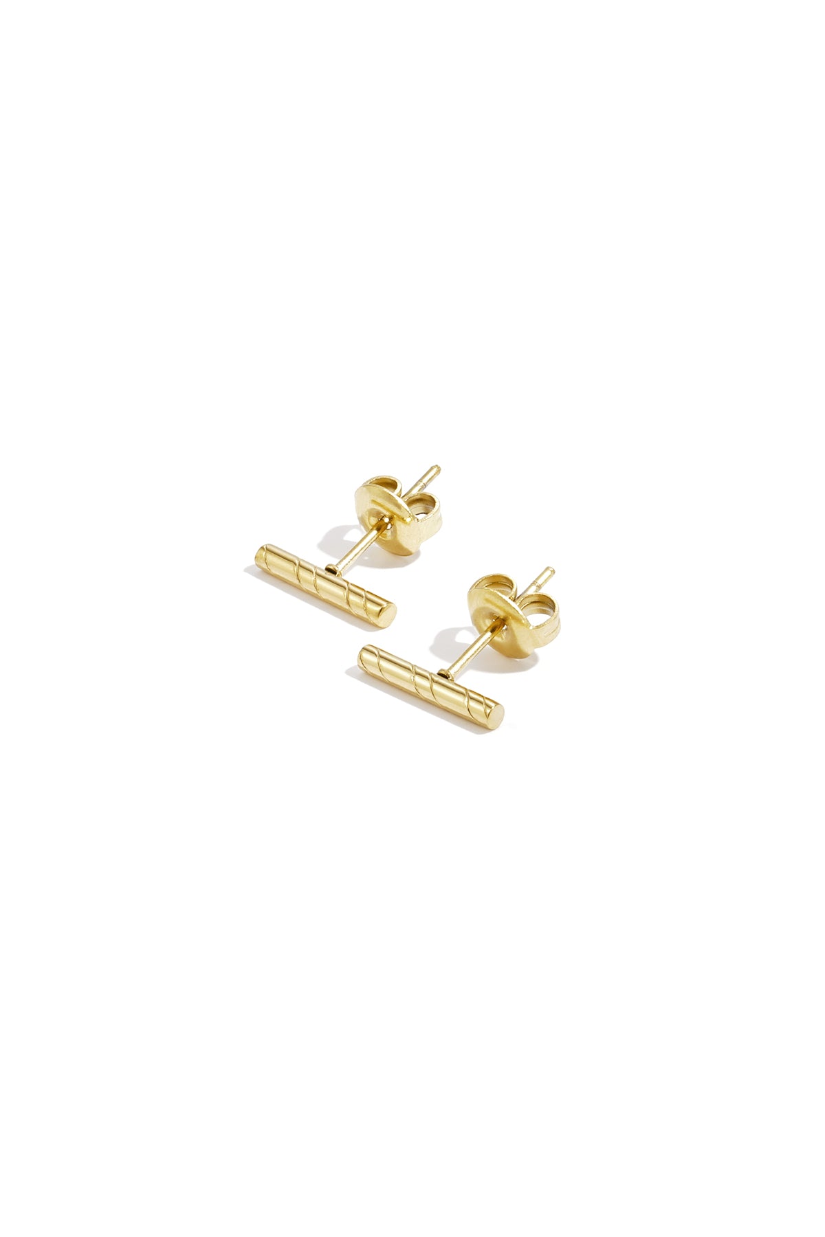 Sensa Grid Striped Bar Stud Earrings