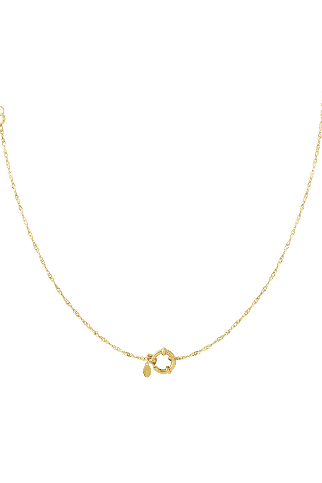 Sensa Grid Gold Charm Chain Necklace