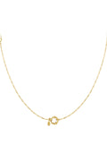 Sensa Grid Gold Charm Chain Necklace