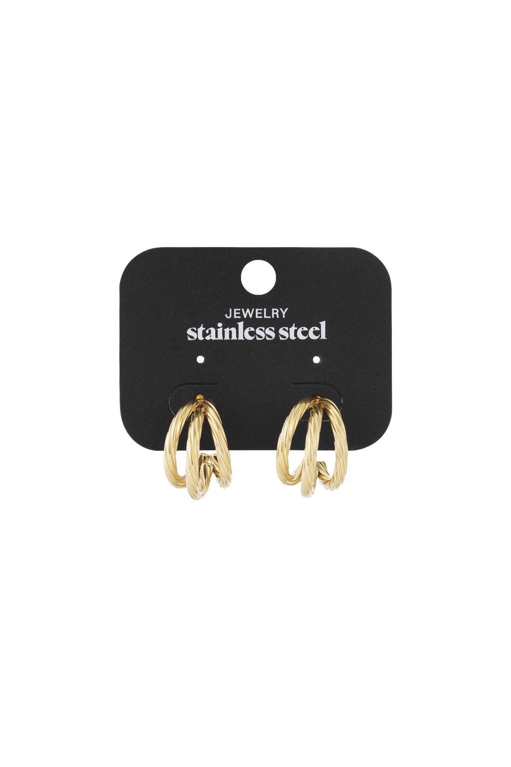 Stainless Steel Hoop Earrings Geometric Daily Daily