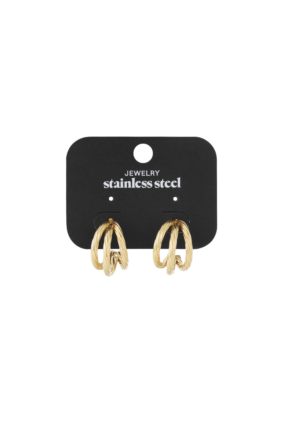 Stainless Steel Hoop Earrings Geometric Daily Daily