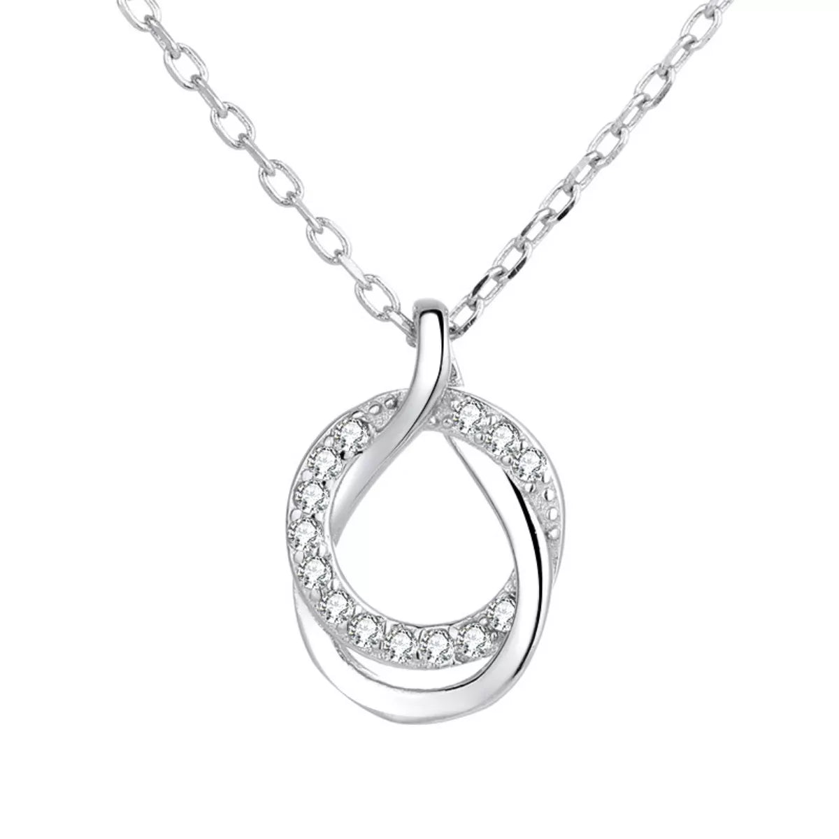 Sensa Moderna Zircon 925 Sterling Silver Pendant Necklace