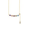 Lumina Splash Cubic Zirconia 925 Sterling Silver Smile Necklace
