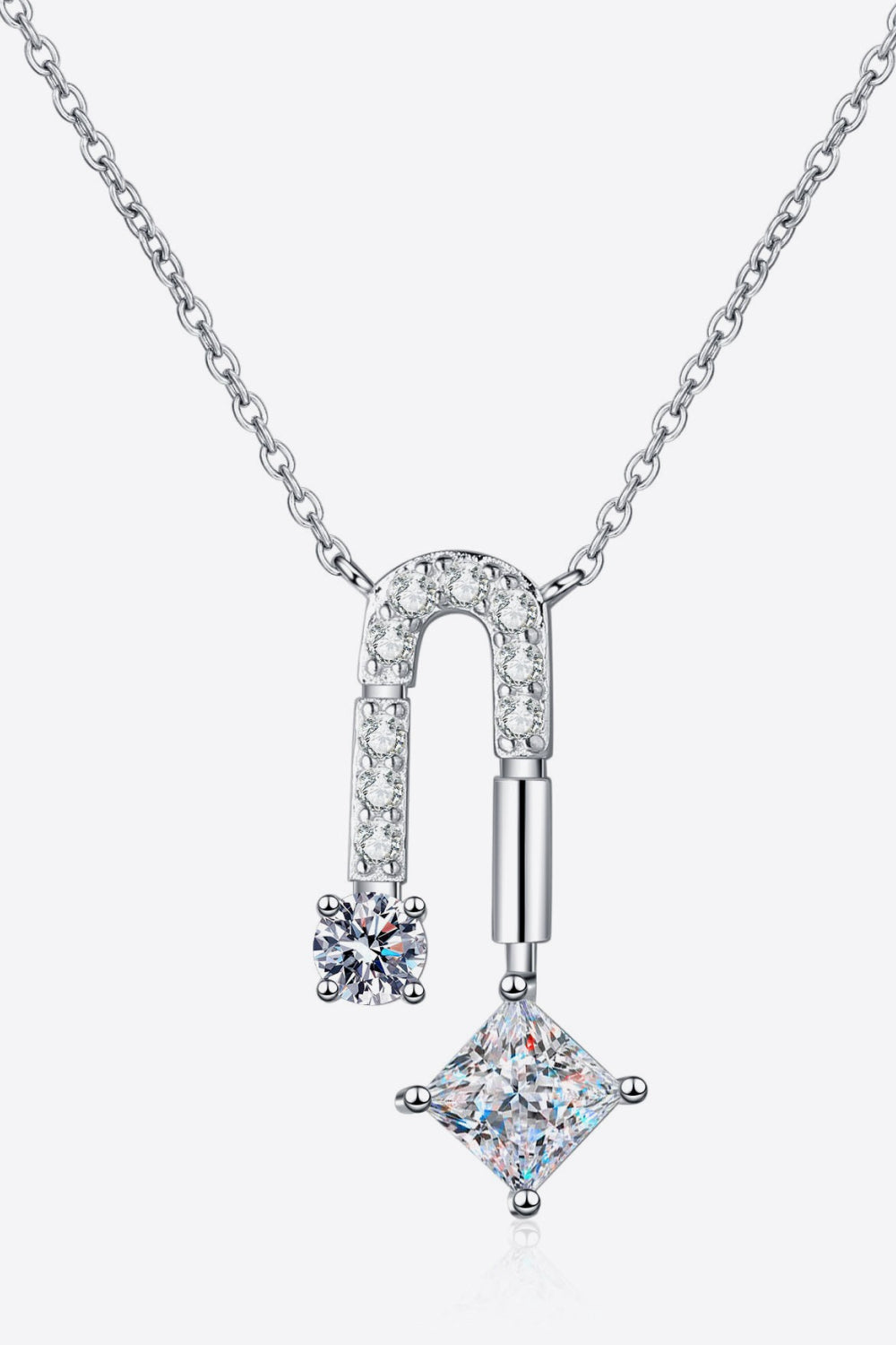 Sensa Moderna 1.3 Carat Moissanite 925 Sterling Silver Necklace