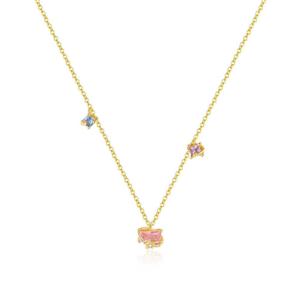 Lumina Splash 925 Sterling Silver Star Necklace