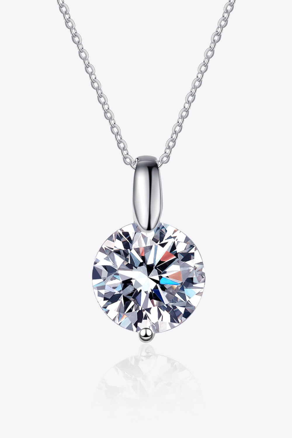 Sensa Moderna 2 Carat Moissanite 925 Sterling Silver Pendant Necklace