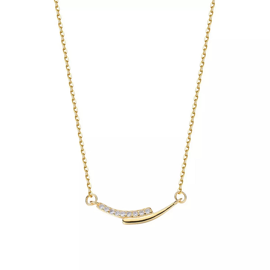 Sensa Moderna Rhinestone 925 Sterling Silver Necklace