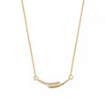 Sensa Moderna Rhinestone 925 Sterling Silver Necklace