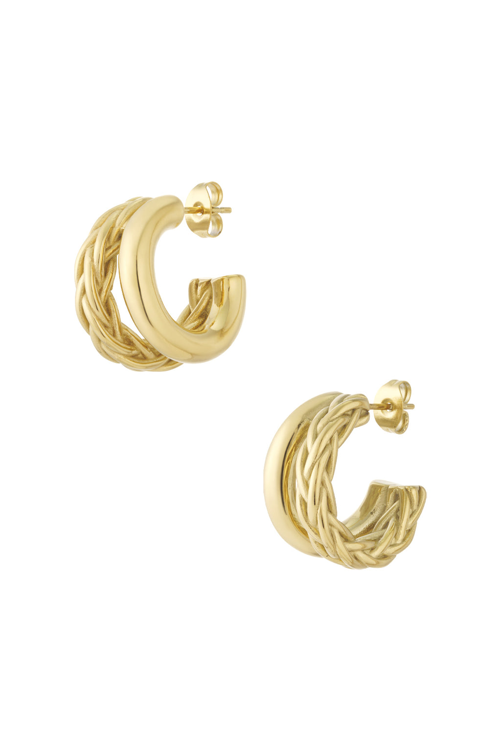 Sensa Moderna Double Braided Hoop Earrings