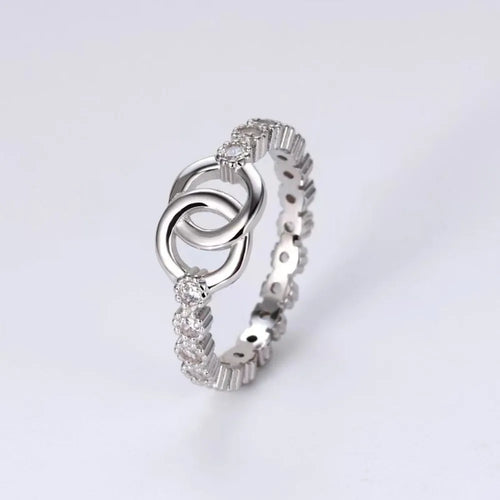 Lumina Heart Zircon 925 Sterling Silver Classic Mon Amour Ring