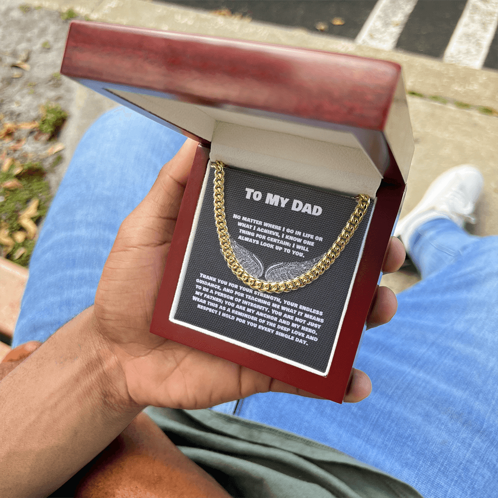To My Dad — Sensa Sentiments Cuban Link Chain