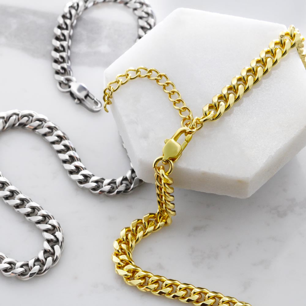 Mom to Son — Sensa Sentiments Cuban Link Chain