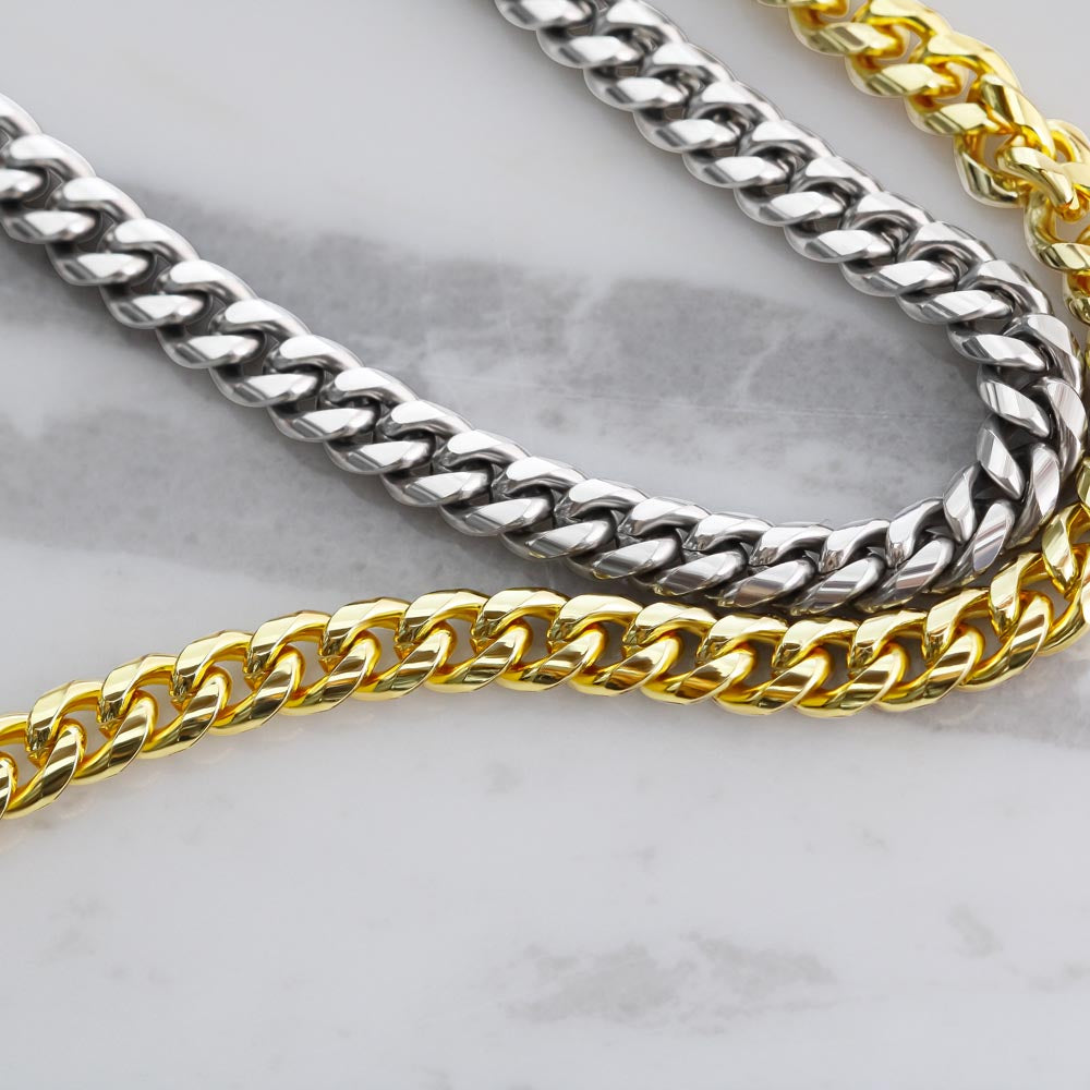 Thank You  Dad — Sensa Sentiments Cuban Link Chain