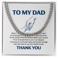 Thank You  Dad — Sensa Sentiments Cuban Link Chain