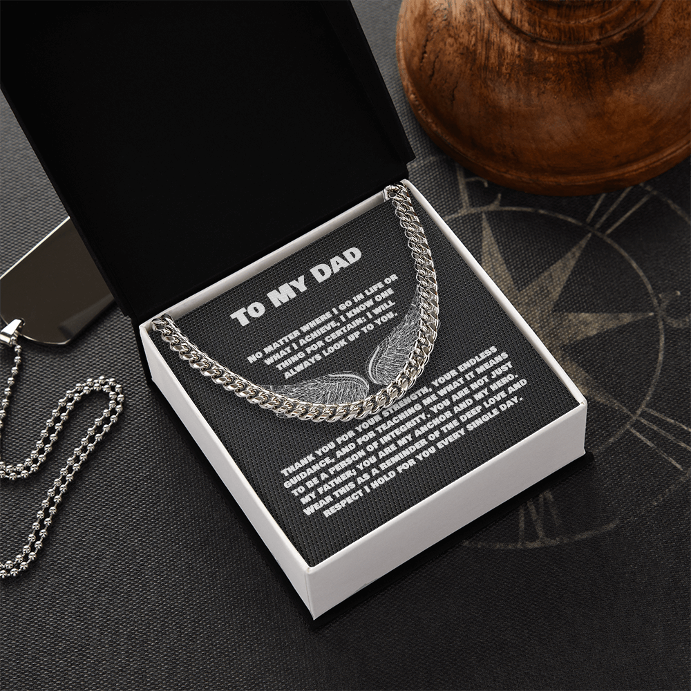 To My Dad — Sensa Sentiments Cuban Link Chain