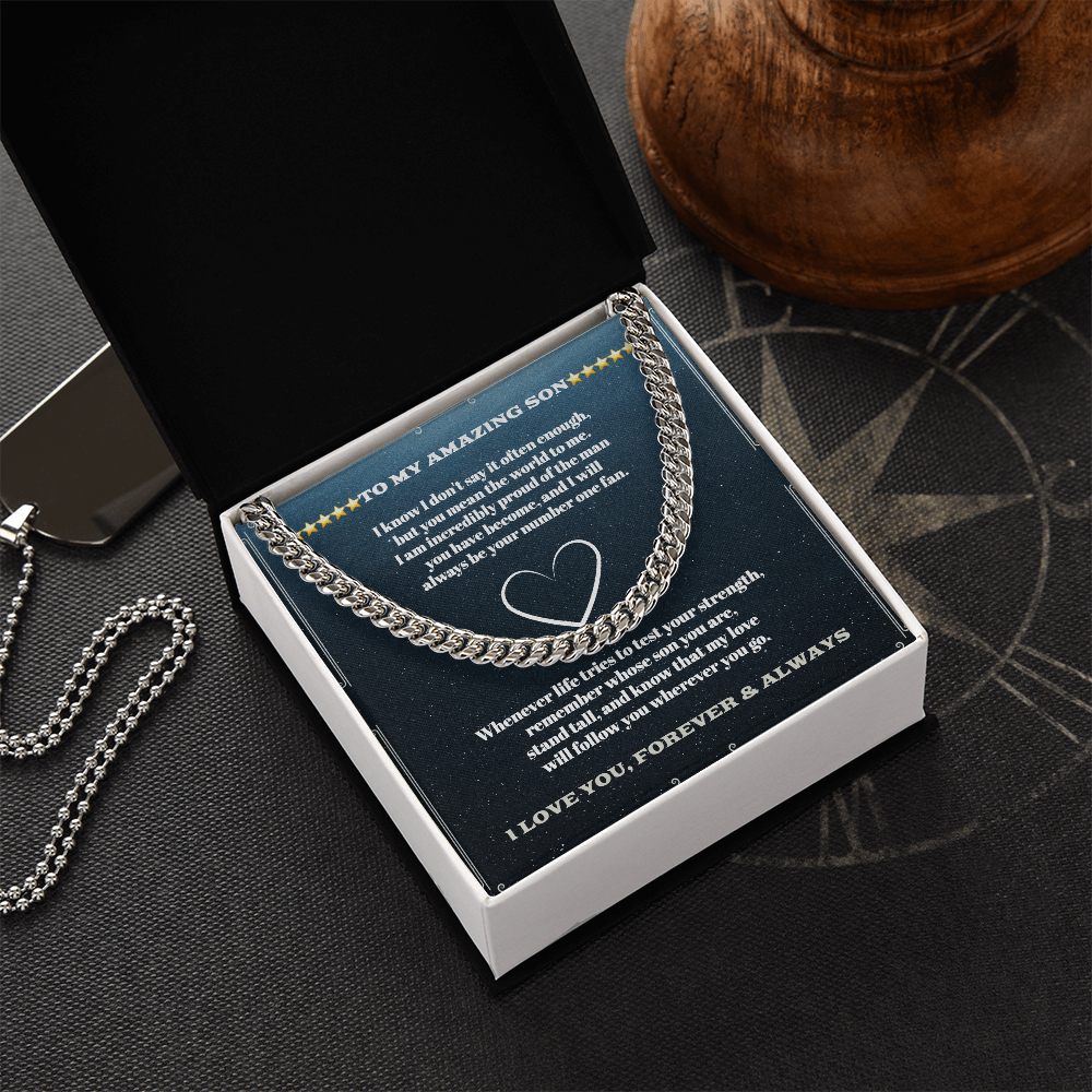 Mom to Son — Sensa Sentiments Cuban Link Chain