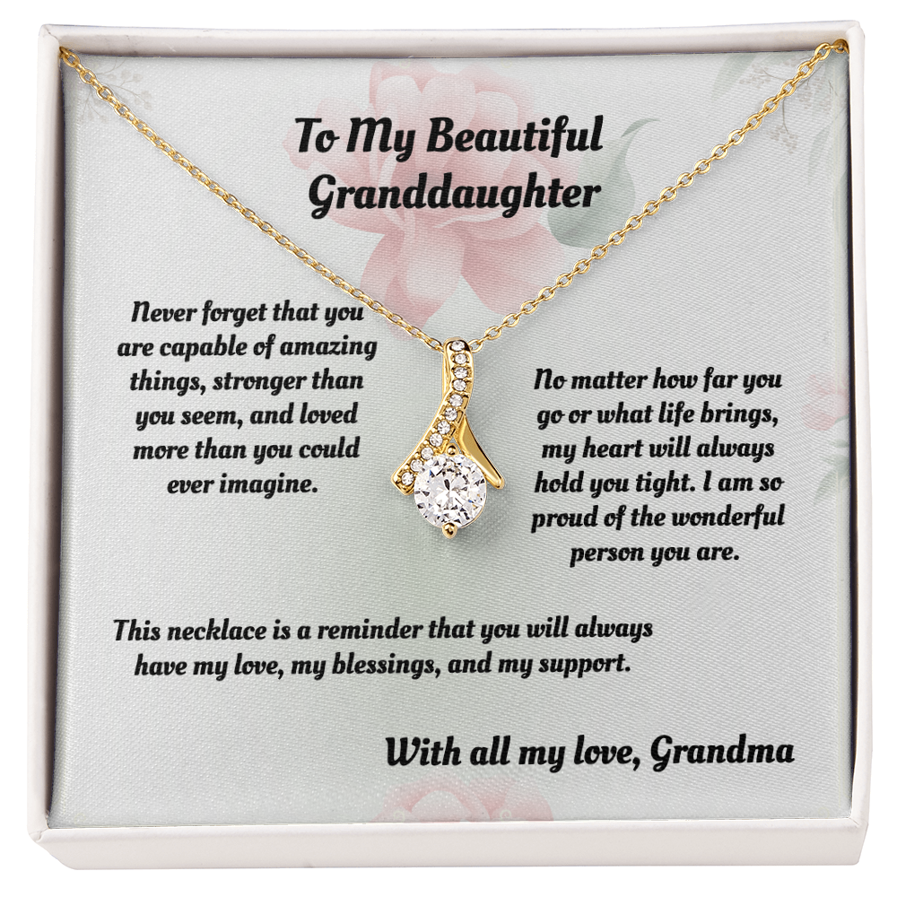 To My Beautiful Granddaughter — Sensa Sentiments Necklace