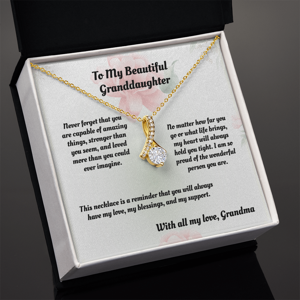 To My Beautiful Granddaughter — Sensa Sentiments Necklace