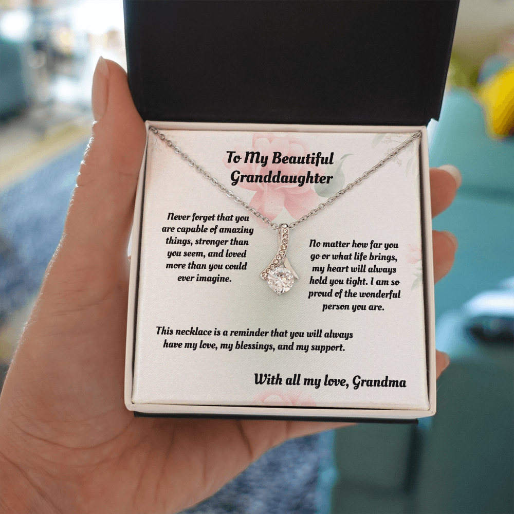 To My Beautiful Granddaughter — Sensa Sentiments Necklace