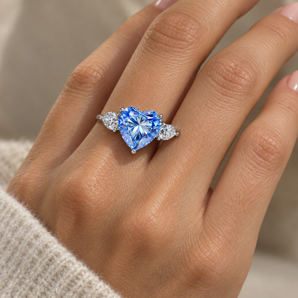 Blue Beloved Ring - Model
