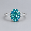 Sensa Moderna 5 Carat Moissanite 925 Sterling Silver Solitaire Ring