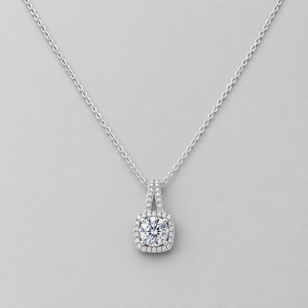 Cushion Halo 0.5ct - Gray