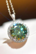 Sensa Moderna 10 Carat Moissanite 925 Sterling Silver Pendant Necklace