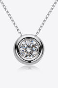Sensa Moderna 1 Carat Moissanite 925 Sterling Silver Pendant Necklace