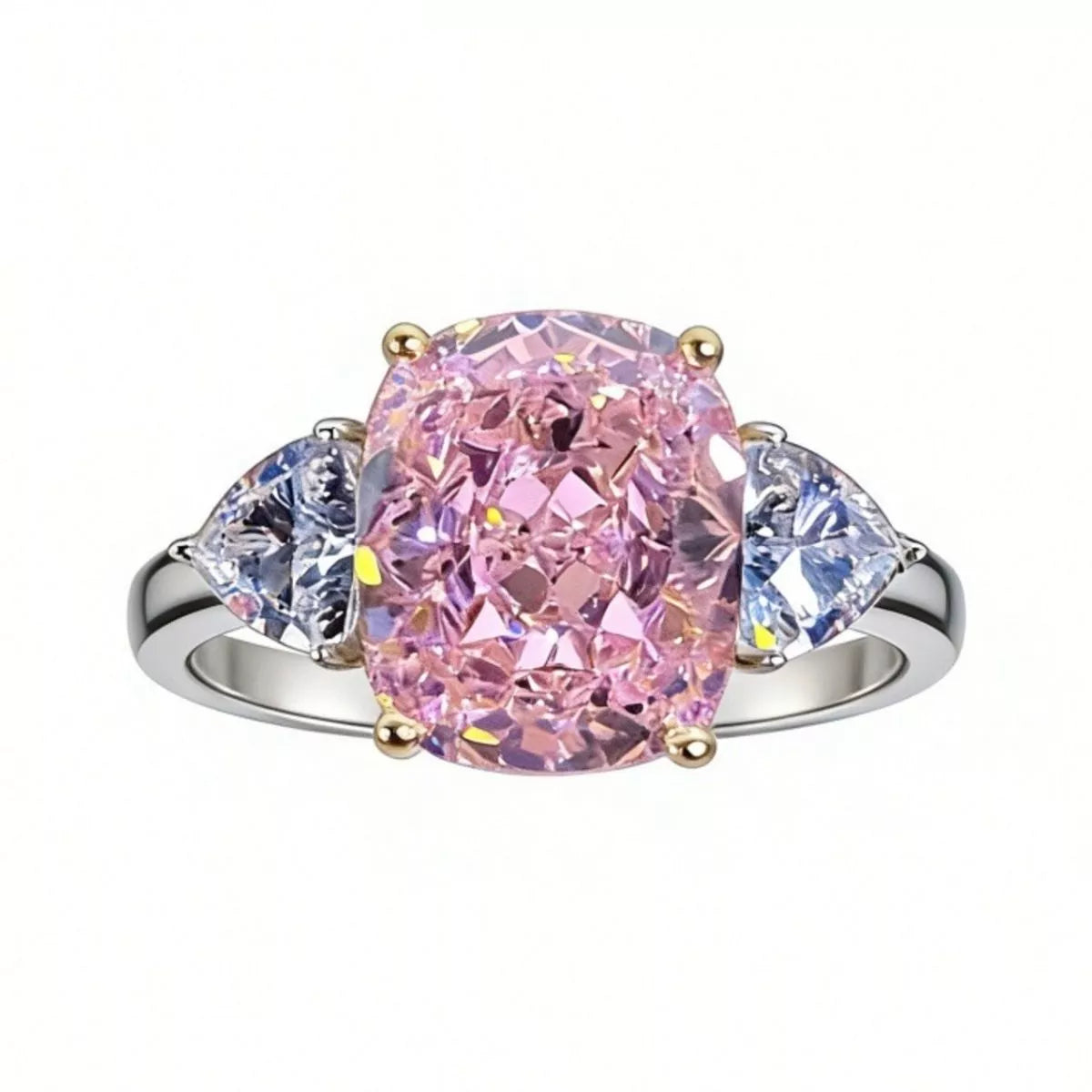 Lumina Heart Zircon 925 Sterling Silver Geometric Cupid Ring