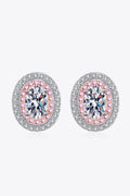 Sensa Moderna 1 Carat Moissanite 925 Sterling Silver Prong Stud Earrings