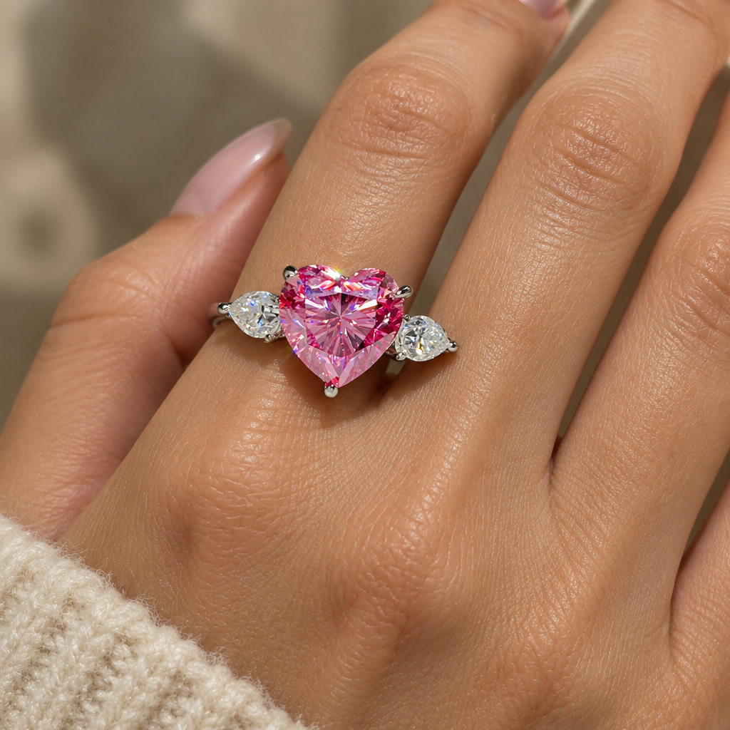 Pink Mon Amour Ring - Model