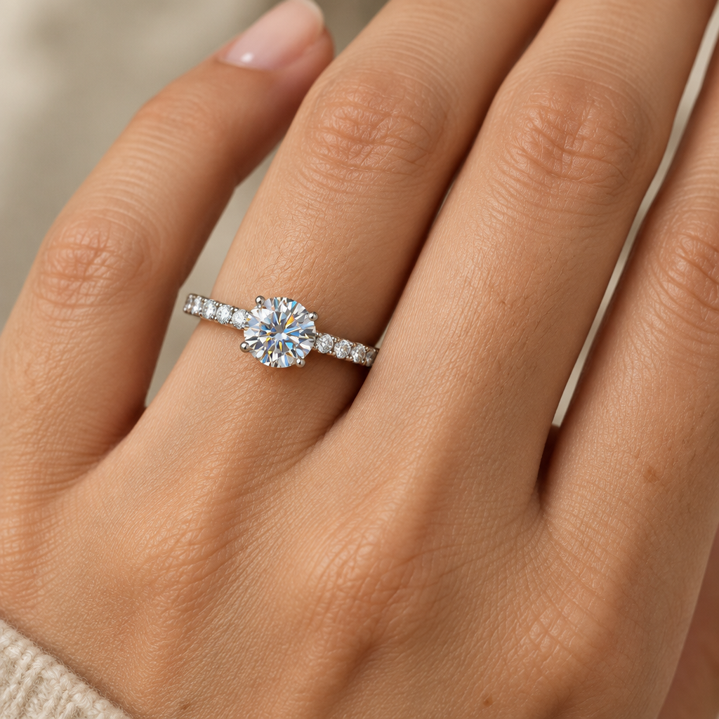 Sensa Moderna Pavé Solitaire - Model v2